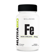 Load image into Gallery viewer, NutraBio Iron Chelate (18 mg)
