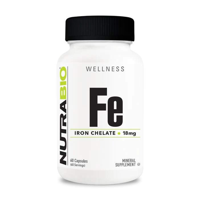 NutraBio Iron Chelate (18 mg)