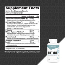 Load image into Gallery viewer, Nutra Bio Quiet Mind