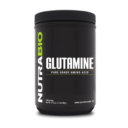 NutraBio Glutamine (500 grams)