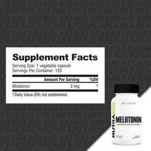 Load image into Gallery viewer, NutraBio Melatonin